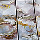 Conjunto de 4 pinturas, abstracción con textura y oro. Pictures. Annet Loginova. Ярмарка Мастеров.  Фото №4