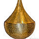Handcrafted Egyptian Brass Pendant light Lampshade, Chandeliers, Cairo,  Фото №1