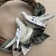 Веночки на дверь и для интерьера с листиками и птичками. Подвески. GOOD GIFTS STUDIO. Ярмарка Мастеров.  Фото №6