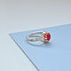 Silver ring with ruby chalcedony, Rings, St. Petersburg,  Фото №1