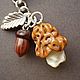 Браслет Грибы для Бабки Ёжки - lampwork, серебро 925 пробы. Браслет из бусин. Ирина По. Ярмарка Мастеров.  Фото №5