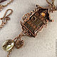 Order Pendant 'Door' with natural citrine and carnelian. Gala jewelry (ukrashenija). Livemaster. . Pendants Фото №3