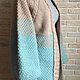 Women's knitted beige-turquoise cardigan with gradient. Cardigans. lfrisa. My Livemaster. Фото №6