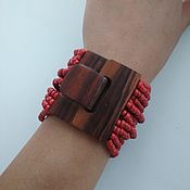 Винтаж handmade. Livemaster - original item Vintage coral bracelet