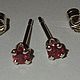 Natural rubies & earrings 925 silver. Stud earrings. Gemboutique. Online shopping on My Livemaster.  Фото №2