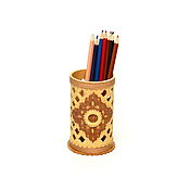 Канцелярские товары handmade. Livemaster - original item Pencil case made of birch bark carved. Napkin holder. Handmade.
