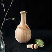 Посуда handmade. Livemaster - original item Wooden decanter made of cedar wood GR1. Handmade.