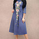 Elegant embroidered dress 'Purple song' MIDI dress. Dresses. KVITKA. Online shopping on My Livemaster.  Фото №2