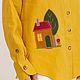 Linen Shirt Houses bright yellow. Shirts. NATALINI. Online shopping on My Livemaster.  Фото №2