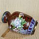 Винтаж: Интерьерная  ВАЗА  КЛУАЗОНЕ Cloisonne Ручная работа  Китай. Вазы винтажные. Чердак дяди Рико. Ярмарка Мастеров.  Фото №6