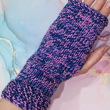 Аксессуары ручной работы. Ярмарка Мастеров - ручная работа Митенки. Handmade.
