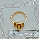 Ring 'BAGUETTE' gold 585 with natural citrines. Rings. MaksimJewelryStudio. My Livemaster. Фото №6