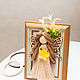 Macrame doll in photo frame 15/20. Interior doll. Textile Shop Natalya. My Livemaster. Фото №5