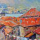 Order  Oil painting: 'Montenegro. Red roofs'. Zhanne Shepetova. Livemaster. . Pictures Фото №3