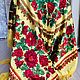 Vintage silk tablecloth ROSES OF the USSR bright vintage silk. Vintage textiles. *¨¨*:·.Vintage Box.·:*¨¨*. Ярмарка Мастеров.  Фото №5
