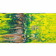 Картина в интерьер Бронза и серебро на желтом фоне холст 20х40 см, Картины, Курган,  Фото №1