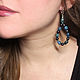 Unusual earrings ' Sea ' buy handmade earrings. Earrings. Amorella - Beads. Online shopping on My Livemaster.  Фото №2