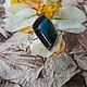 Кольцо с хризоколлой. Кольца. Karma-jewelry. Ярмарка Мастеров.  Фото №7