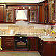 Кухня из массива дуба в классическом стиле "Виктория 3", Кухонная мебель, Москва,  Фото №1