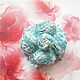 Винтажная брошь "Камелия а-ля Шанель". Брошь-булавка. Fancy flower. Интернет-магазин Ярмарка Мастеров.  Фото №2