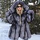 Fur coat Scandinavian Saga Royal silver Fox, Fur Coats, Omsk,  Фото №1