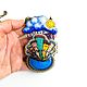Кулон пейзаж вышитый бисером "Грибной дождь в городе". Кулон. Мастерская Альбины Лапиной. Ярмарка Мастеров.  Фото №5