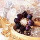 Коктейльное кольцо "Cote Rotie 2014". Кольца. Elena Abradi. Ярмарка Мастеров.  Фото №4