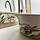Sink with painted Irises. Furniture for baths. ArtFlera (artflera). My Livemaster. Фото №6