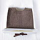 Children's knitted oversize jumper. brown. Sweaters and jumpers. babyshop. My Livemaster. Фото №5