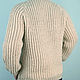 Copy of Sweater 100% wool. Mens sweaters. Sheep and goat skins. My Livemaster. Фото №5