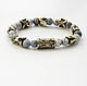 Bracelet of natural stone beads in bronze. Bead bracelet. MintTiger. Online shopping on My Livemaster.  Фото №2