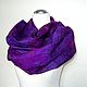 Order 'Violette' scarf stole silk wool merino natural. WOOLY COUTURE Svetlana. Livemaster. . Wraps Фото №3