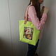 Beach Bag Light Green Bag women Shopper textile tote, Beach bag, Mytishchi,  Фото №1