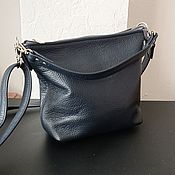 Сумки и аксессуары handmade. Livemaster - original item Leather bag. Crossbody bag. Hobo small. Bruise. Handmade.