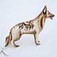 Order German shepherd porcelain, black painted in gold. Moscow Kerry (porcelaindogs). Livemaster. . Figurines Фото №3