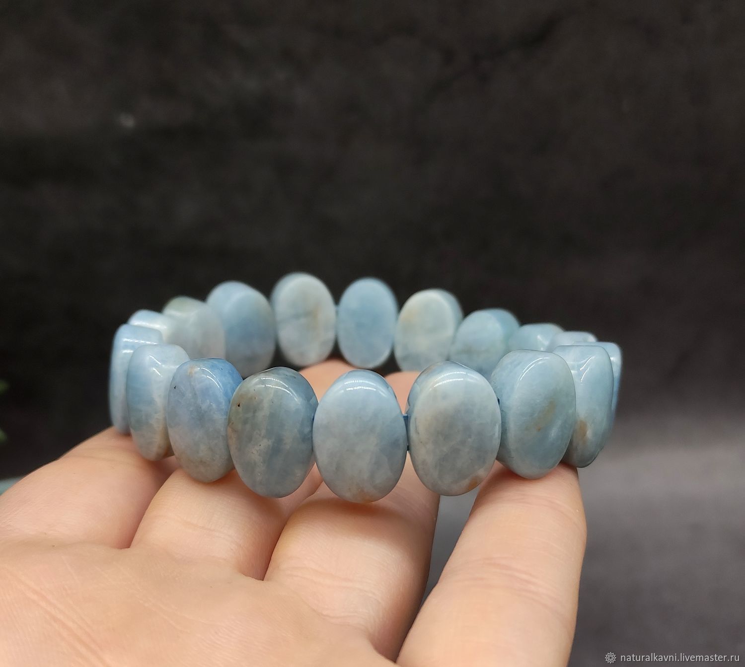 Delicate bracelet natural stone aquamarine, Bead bracelet, Moscow,  Фото №1
