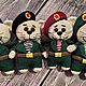 Игрушка Котенок в военной форме, связанный крючком. Амигуруми куклы и игрушки. Стрелецкий клубочек. Вязание.*Елена*. Ярмарка Мастеров.  Фото №5