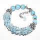 Bracelet stones bunch of blue with beads. Bead bracelet. krasota-prirody. My Livemaster. Фото №4