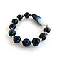 A bracelet made of beads: Agate blue-white bracelet, Bead bracelet, Moscow,  Фото №1