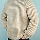 Order Copy of Sweater 100% wool. Sheep and goat skins. Livemaster. . Mens sweaters Фото №3