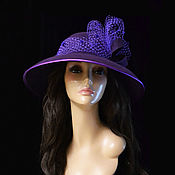 Аксессуары handmade. Livemaster - original item Hat purple. Handmade.