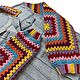 Заказать Джинсовка с вязаными рукавами. Spirit | Украшения с отпечатком | Одежда. Ярмарка Мастеров. . Куртки Фото №3