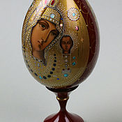 Картины и панно handmade. Livemaster - original item Icons Kazan icon of the Mother of God on an Easter egg. Handmade.