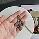 Винтаж: Винтажное колье с цветными кабашонами. Колье винтажные. Svetlana Valent. Интернет-магазин Ярмарка Мастеров.  Фото №2