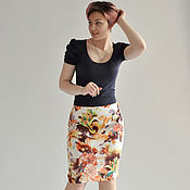 Одежда handmade. Livemaster - original item Skirt Summer Heat cotton. Handmade.