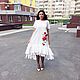 Платье.Хлопок,вышивка.Шикарное.Маковка. Платья. Авторская одежда  Ksenya Shishkina. Ярмарка Мастеров.  Фото №6