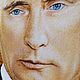 Заказать Портрет президента России Владимира Владимировича Путина из янтаря. Балтамбер (Янтарь Балтики) (baltamber). Ярмарка Мастеров. . Картины Фото №3