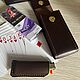 Сигаретница+чехол для зажигалки BIC. Кожа, Портсигары, Воронеж,  Фото №1