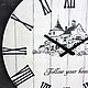 Wall clock ' White. With lock' 55 cm. Watch. Zuli. My Livemaster. Фото №5