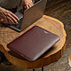 Бордовый чехол для MacBook Pro 13. Чехол. TONY LEO. Интернет-магазин Ярмарка Мастеров.  Фото №2